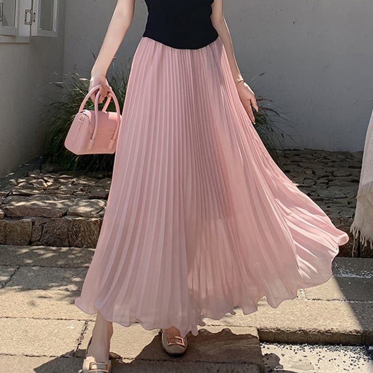 プリーツフレアスカートロングスカート[品番：HERW0005748]｜WITCH