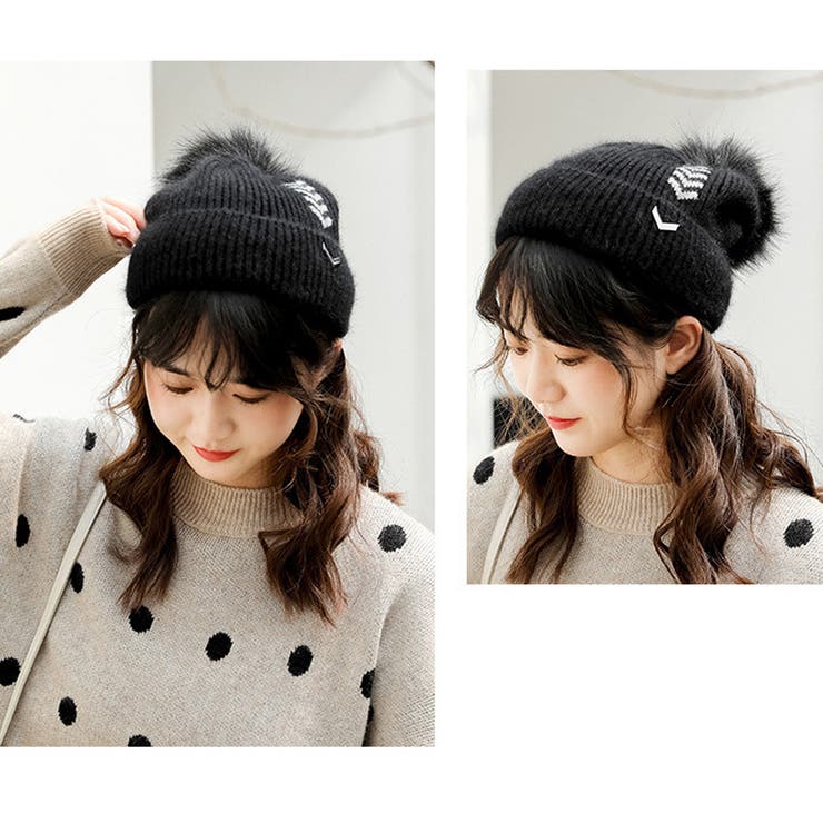 ニット帽 ファー レディース[品番：JCSW0000580]｜JOCOSA（ジョコサ