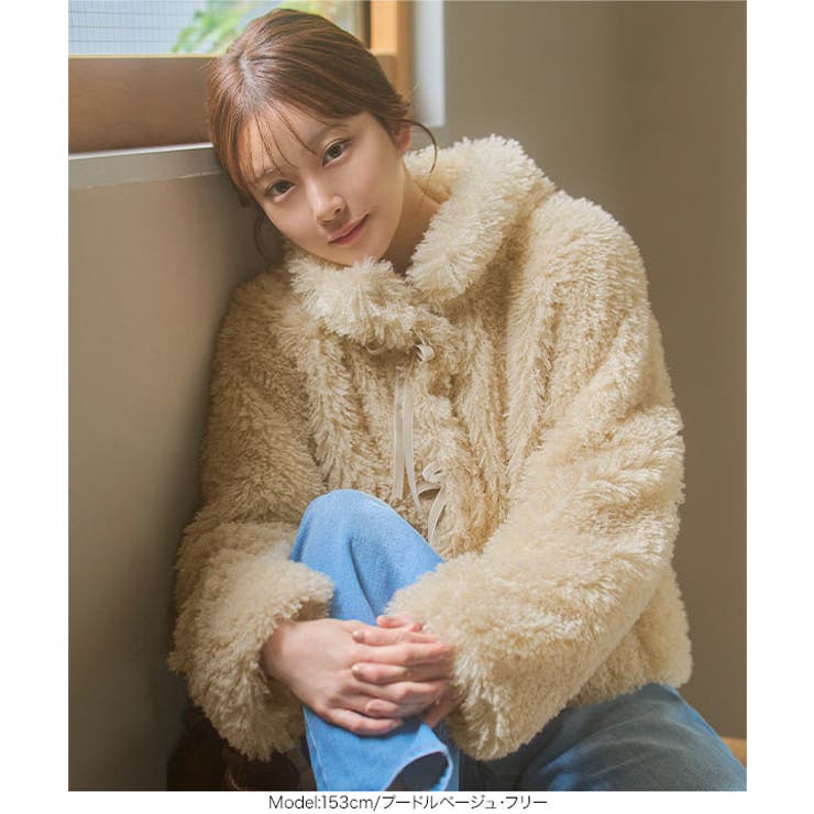 希少デザイン/着丈86 エンバ リスシェアード ファーコート フレア 毛皮