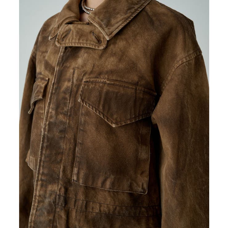 Loungedress】【ainode】hinaseレザーライクブルゾン[品番