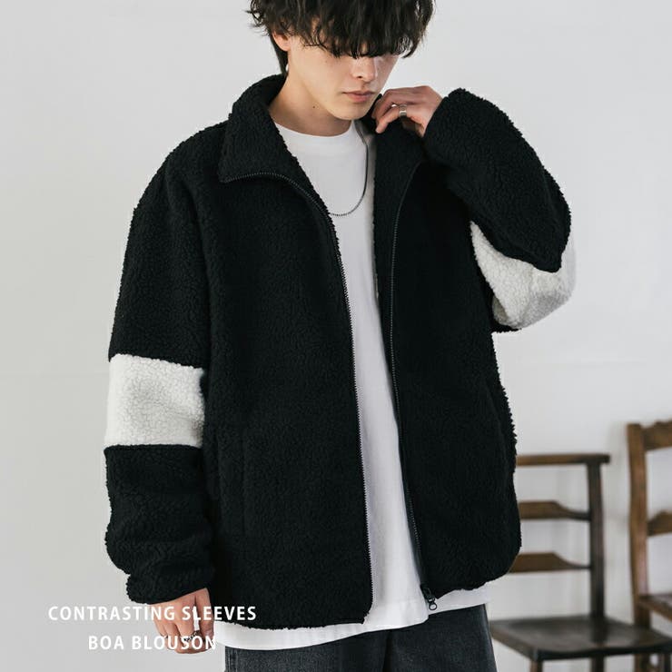 ボアブルゾン フリースジャケット アウター[品番：OE000008985]｜Rocky