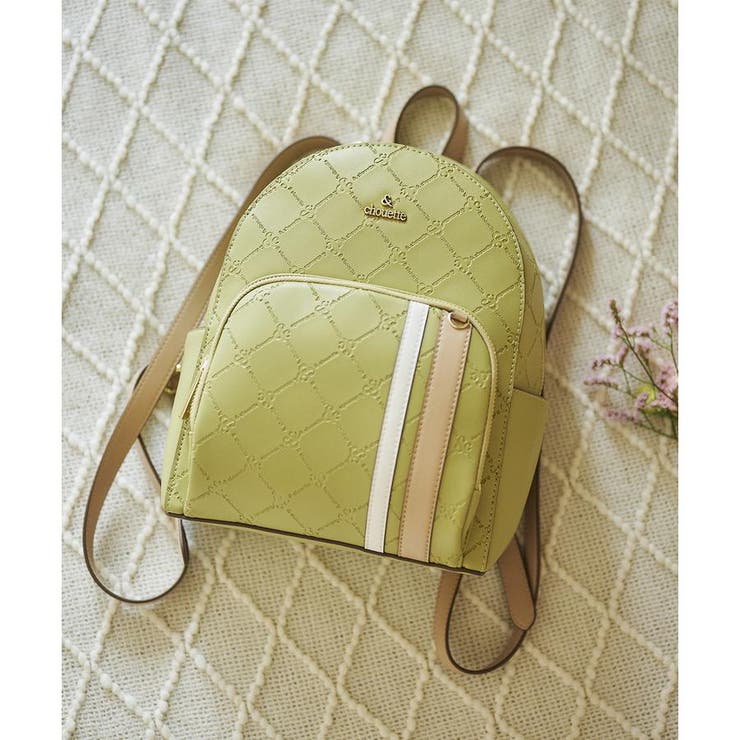 型押しモノグラム リュック[品番：STJW0013385]｜& chouette（アンド