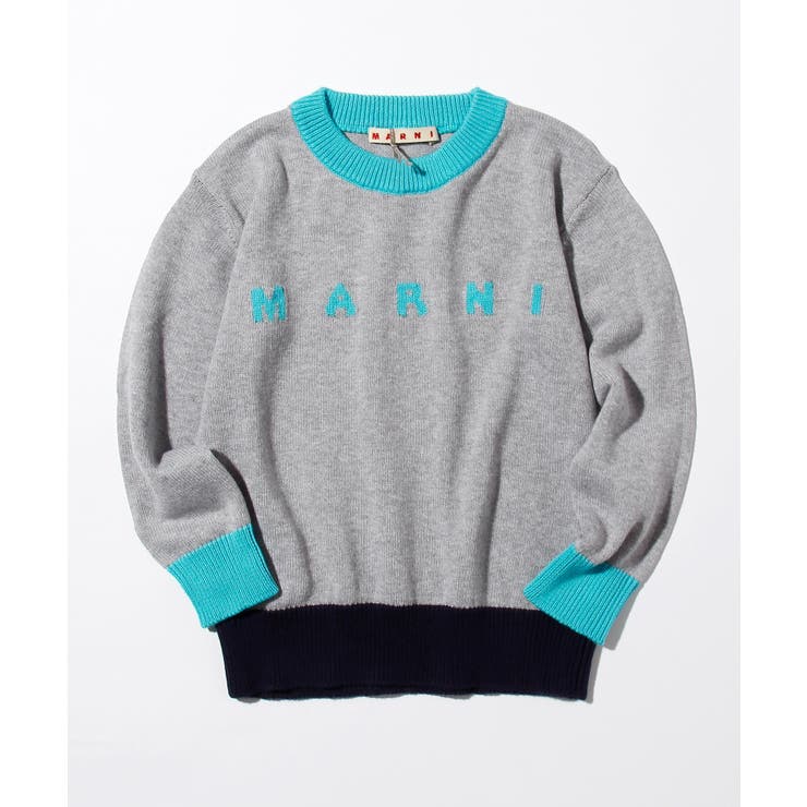 MARNI マルニ ブランドロゴ長袖ニットセーター[品番：SHNM0005320