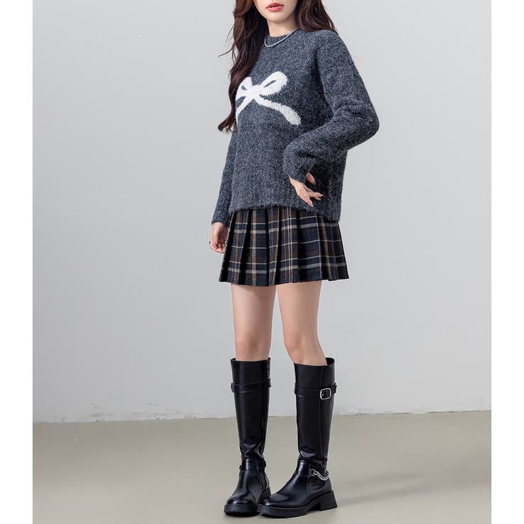 ミニスカート プリーツ チェック[品番：TY000008783]｜teddyshop