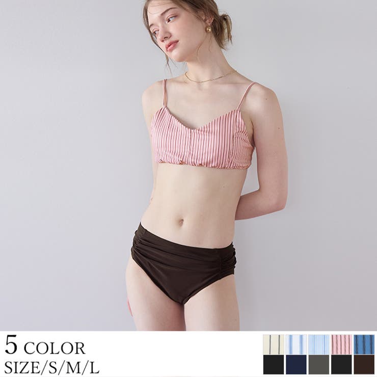 シンプルデザインストライプビキニ/水着【SEADRESS シードレス】[品番