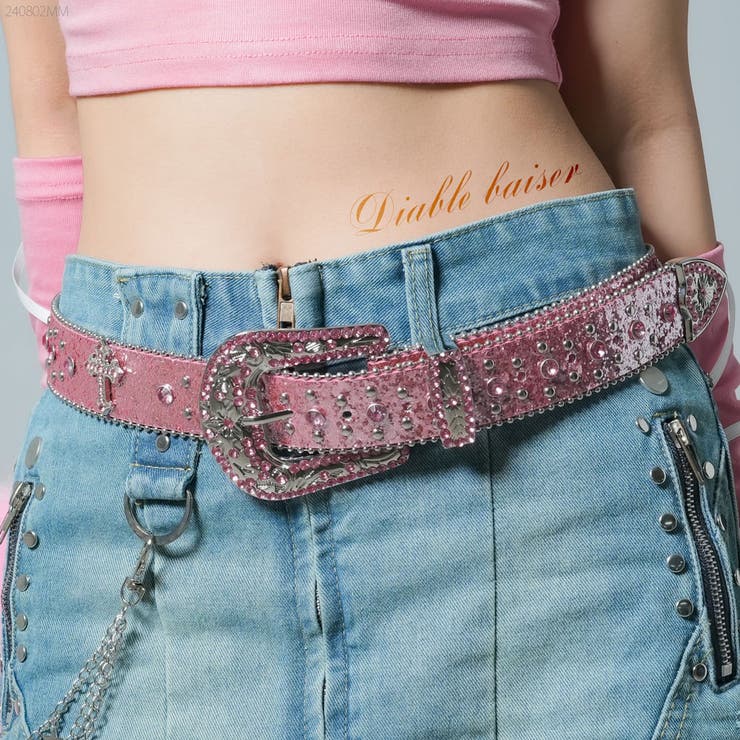 Y2Kギャルキラキラベルト 韓国 夢展望[品番：YU000046986]｜夢展望