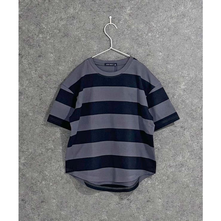 SHISKY オーバーサイズ ワイドボーダーTシャツ[品番：ZONK0007023]｜ZI