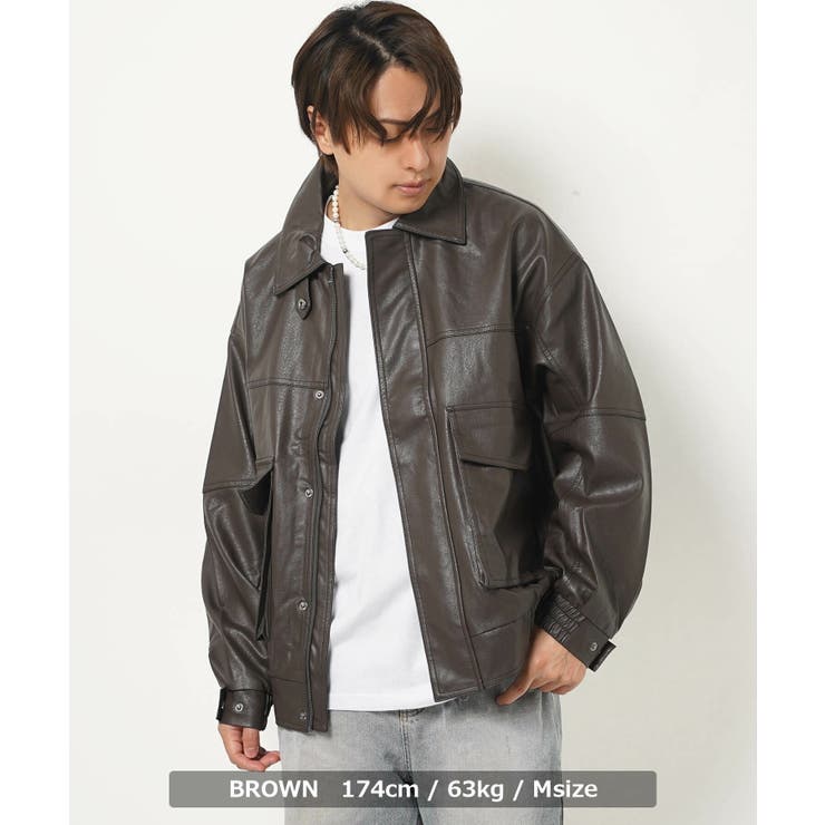 合皮 A 2レザージャケット[品番：OCGW0003798]｜ONE 4 PREMIUM（ワン