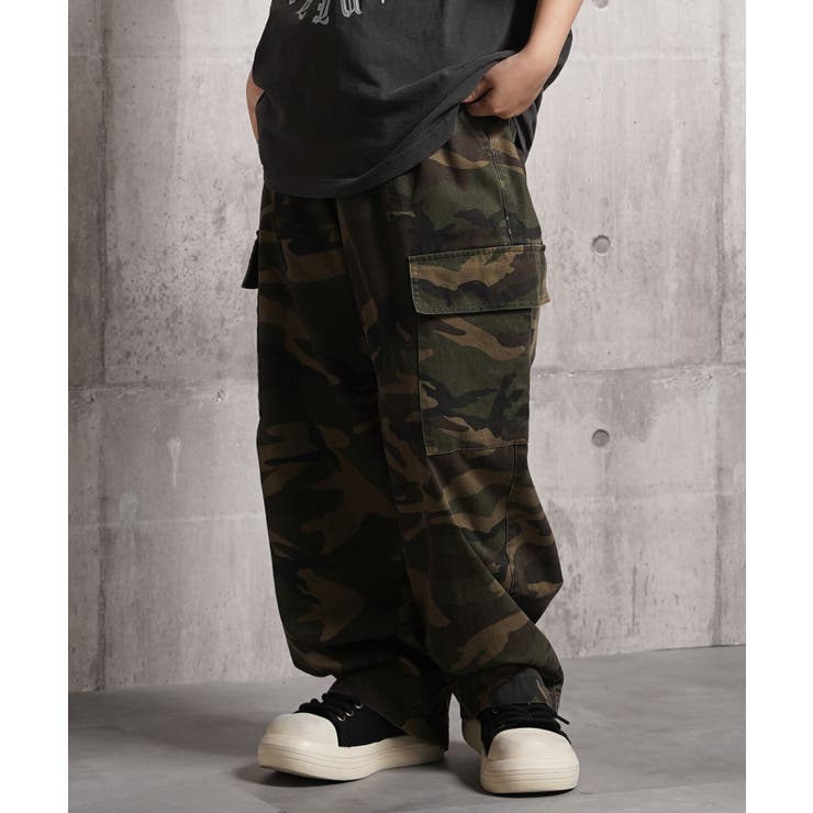 ワイドカーゴパンツ メンズ 迷彩[品番：OCGW0004184]｜ONE 4 PREMIUM