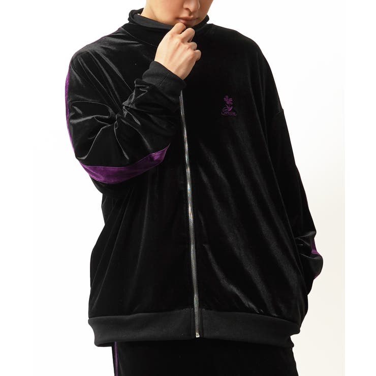 ◇ベロア トラックジャケット 【セットアップ可能】◇[品番