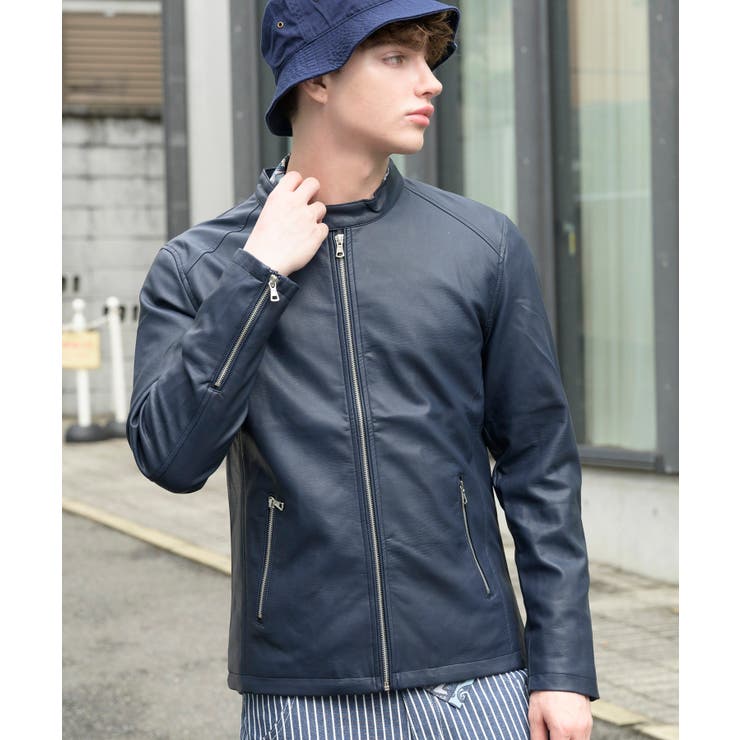 ライダースジャケット メンズ レザー[品番：EH000005740]｜8（eight