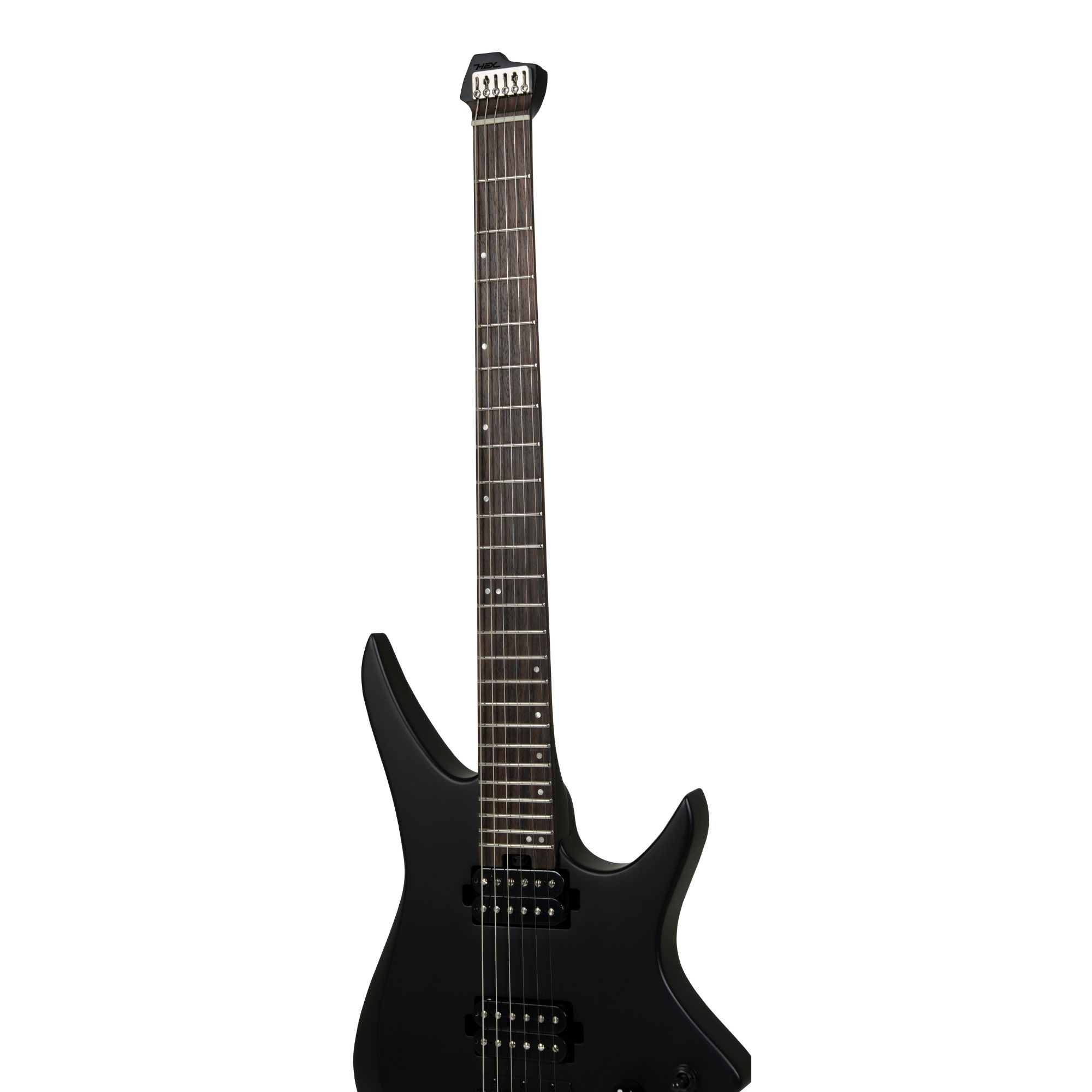 HEX NEXT N400/S BK BLACK - STAINLESS STEEL FRETS HH hex® electric