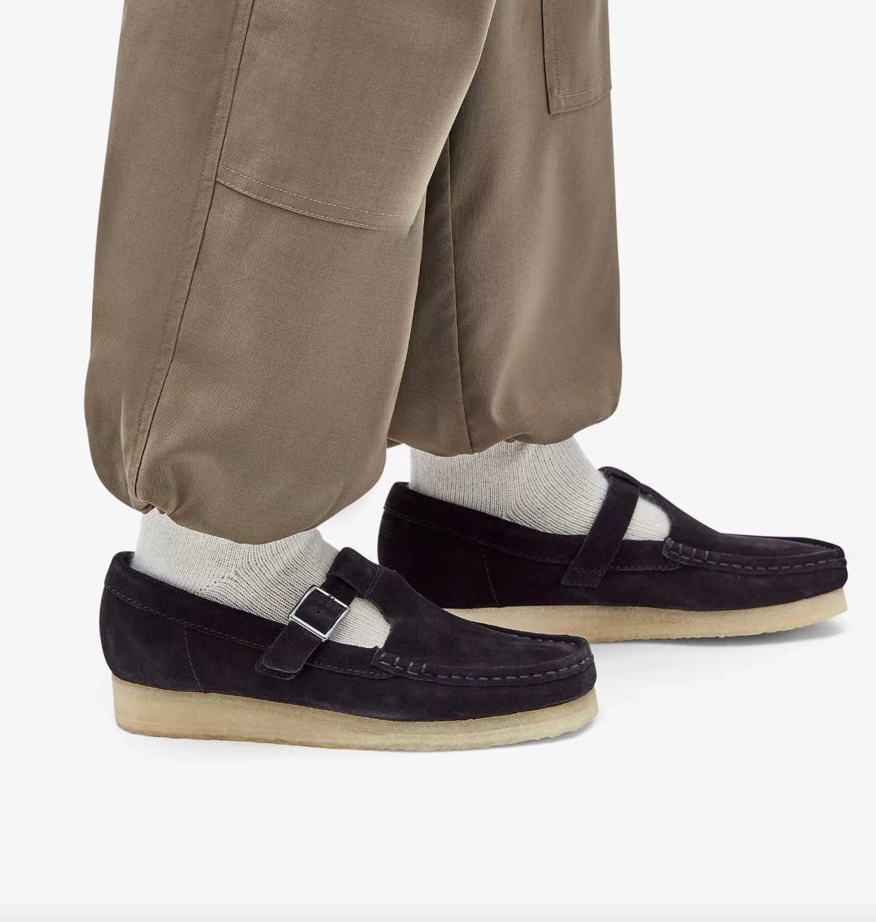 Clarks Originals - Wallabee T Bar - Black Suede - Footloose Shoes