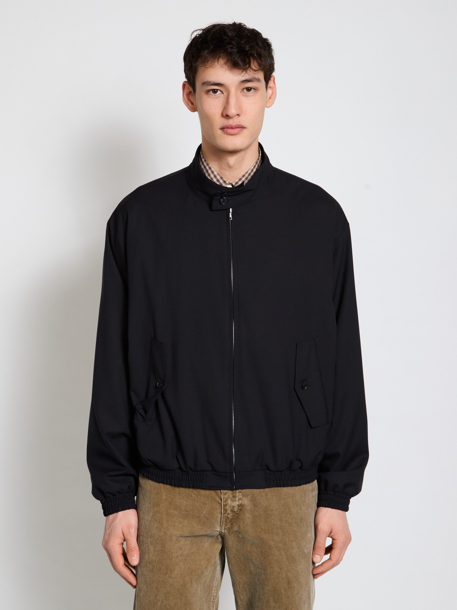 Auralee: Black Superfine Tropical Wool Jacket | Men's Designer