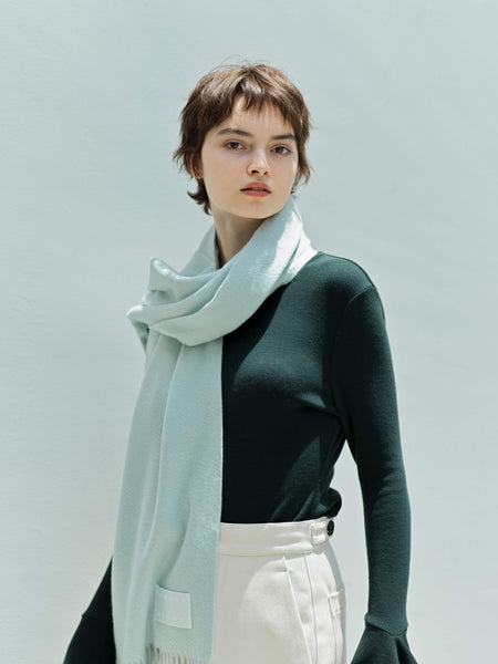 カシミヤストール スプリングブルー | EDWARD BROWN(エドワード