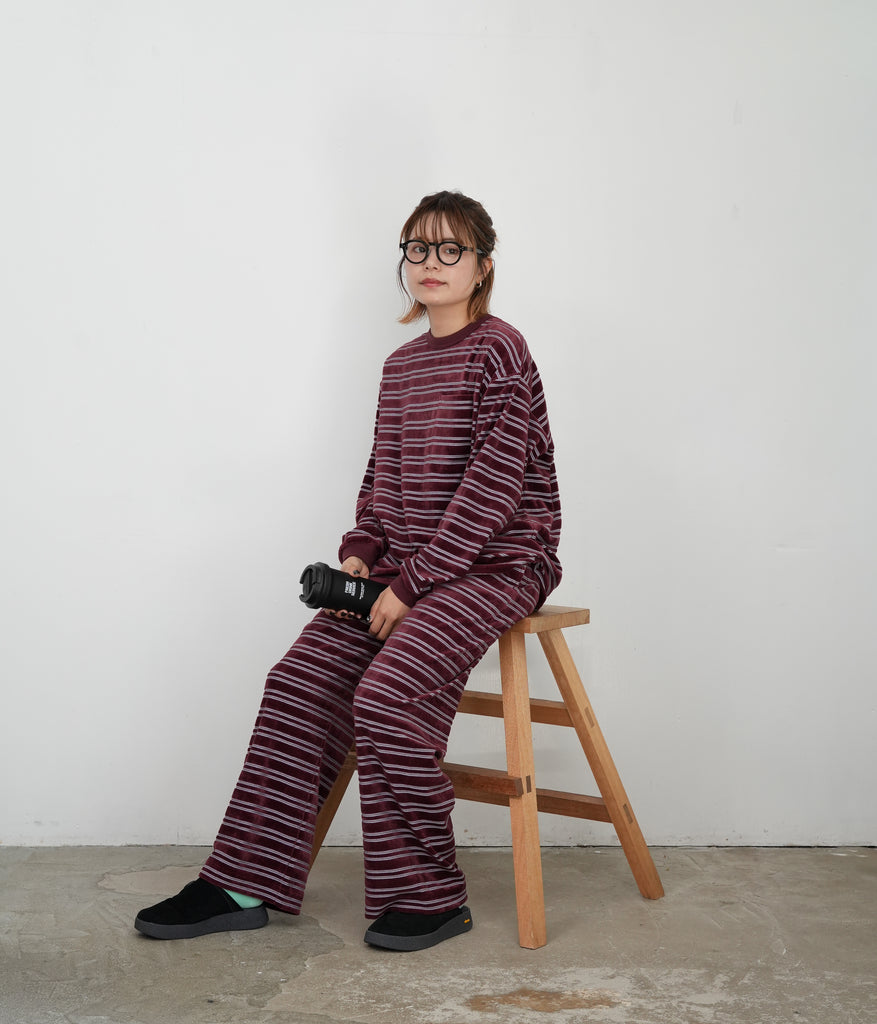 PHEENY Velvet border L/S / wide pants – Chum!