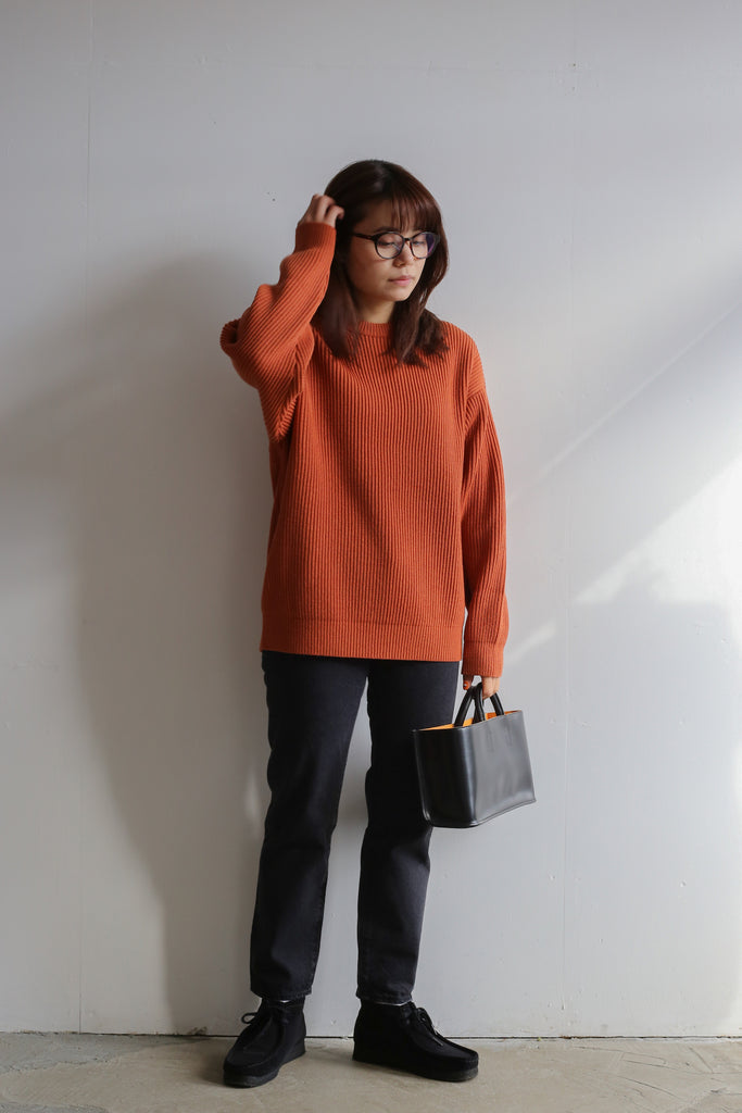 AURALEE SUPER FINE WOOL RIB KNIT 
