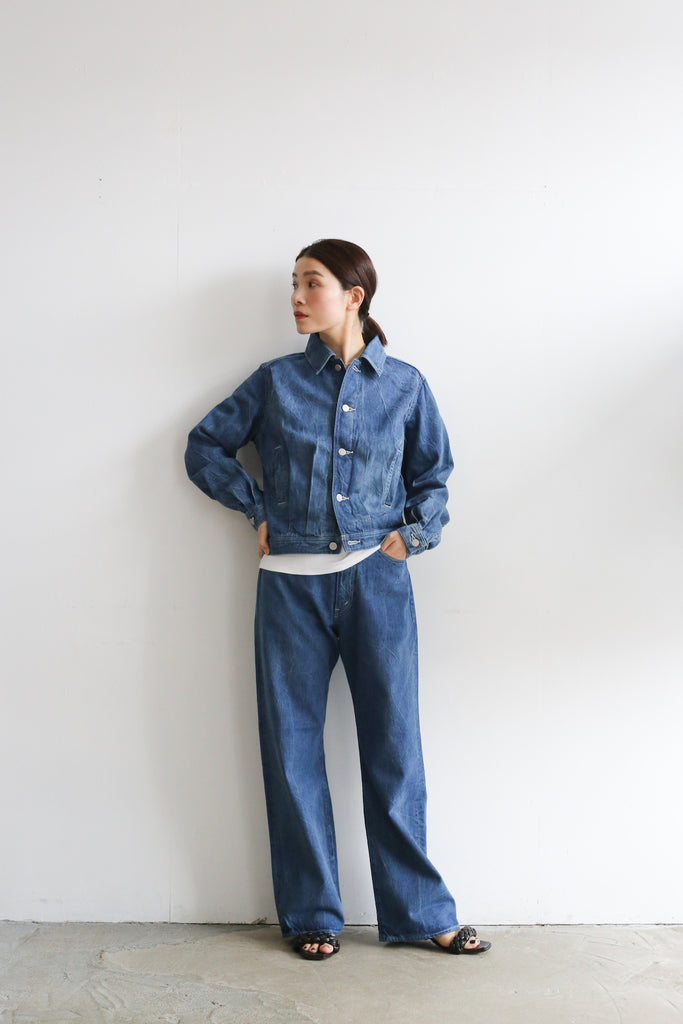 AURALEE SELVEDGE FADED LIGHT DENIM BLOUSON/WIDE PANTS – Chum!