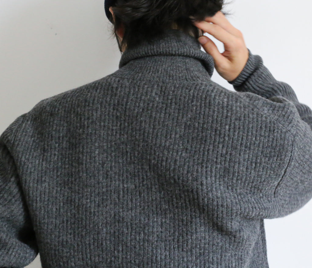 AURALEE MILLED FRENCH MERINO RIB KNIT TURTLE – Chum!