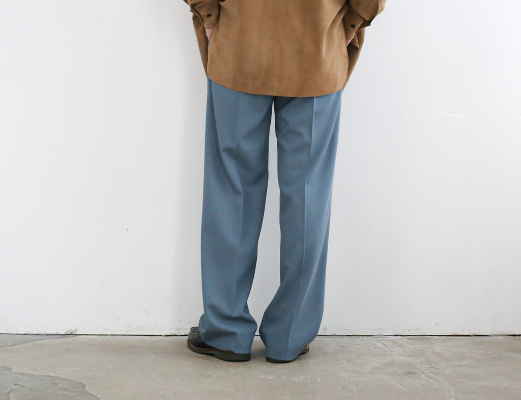 AURALEE HARD TWIST WOOL DOBBY SLACKS – Chum!