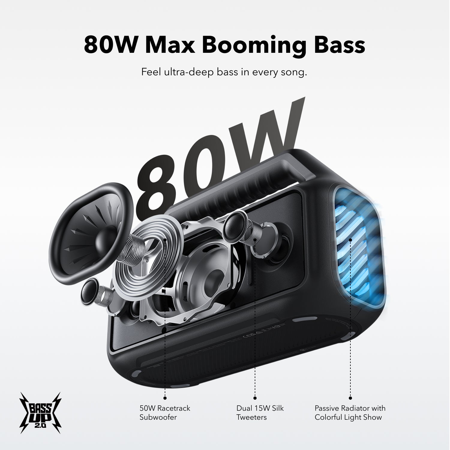 Boom 2 Portable Bluetooth Speaker with Powerful Bass | soundcore US