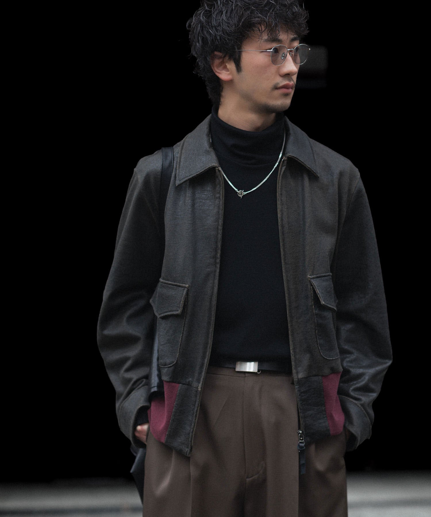 ANTHEM A | CRACK TERRY BLOUSON – session