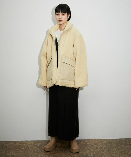 ADAM ET ROPÉ FEMME(アダム エ ロペ ファム) / 〈リバーシブル〉ボア