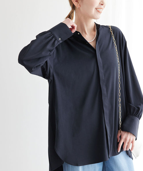 ROPÉ PICNIC(ロペピクニック) / バックプリーツシャツブラウス