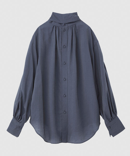 ROPÉ(ロペ) / 【NALYA】シルク混ハイネック/ボウタイブラウス（2way