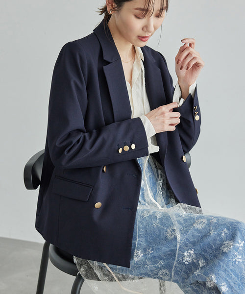 ROPÉ PICNIC(ロペピクニック) / ウールライクサージ金ボタンジャケット