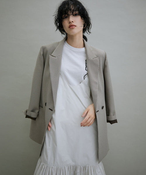 アダムエロペ SALON カーキダブルブレスト チェスターコート