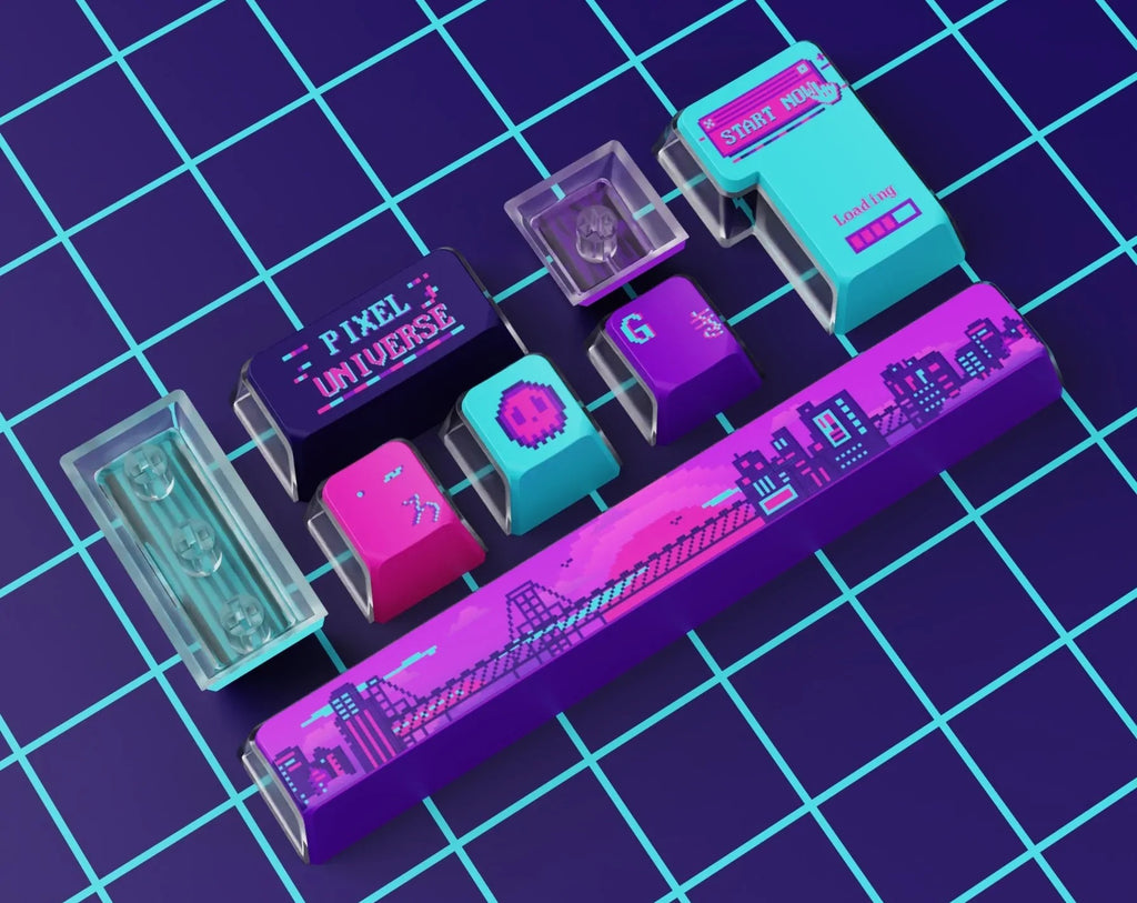 Keychron OEM Dye-Sub PBTキーキャップ・フルセット(Pixel Universe