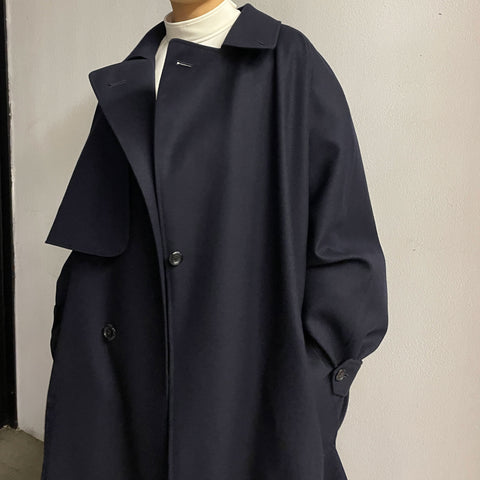 THE RERACS】 RERACS MILLED FLANNEL THE TRENCH PONCHO – ONENESS