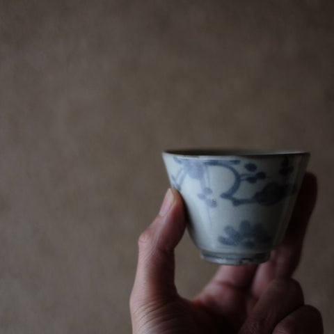 古伊万里 初期手高台付 松梅文 蕎麦猪口 – 逢季荘