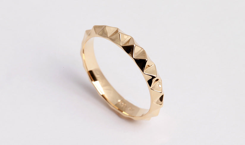 K18/Pt「ミニスタッズ」リング｜【オレフィーチェ】Orefice