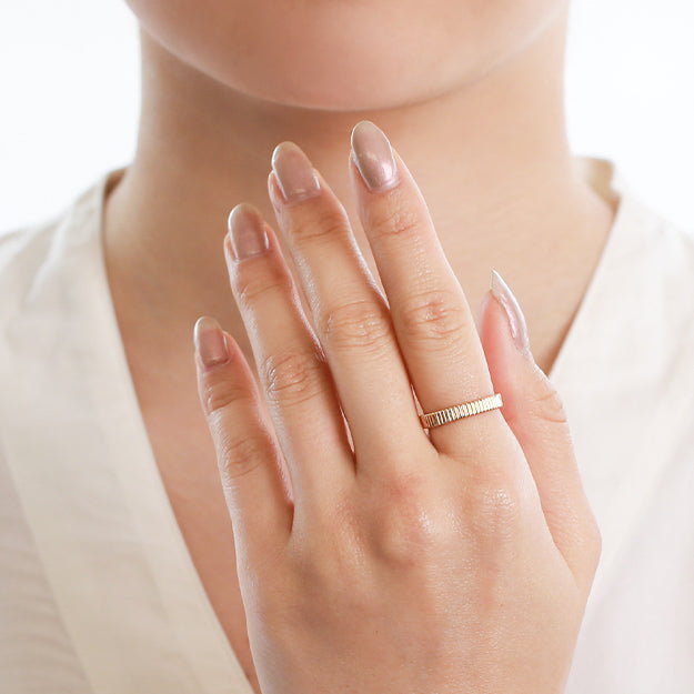 K18/Pt「シャルロット」リング｜【オレフィーチェ】Orefice