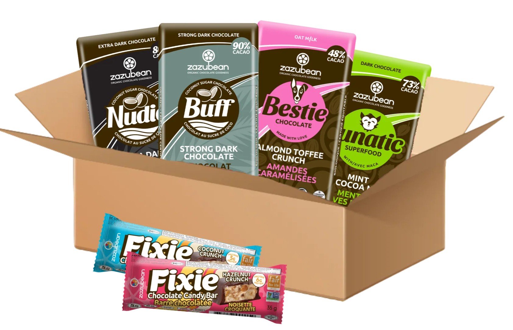 VIXEN Cherry Hazelnut Crunch (85g) – Zazubean Organic Chocolates