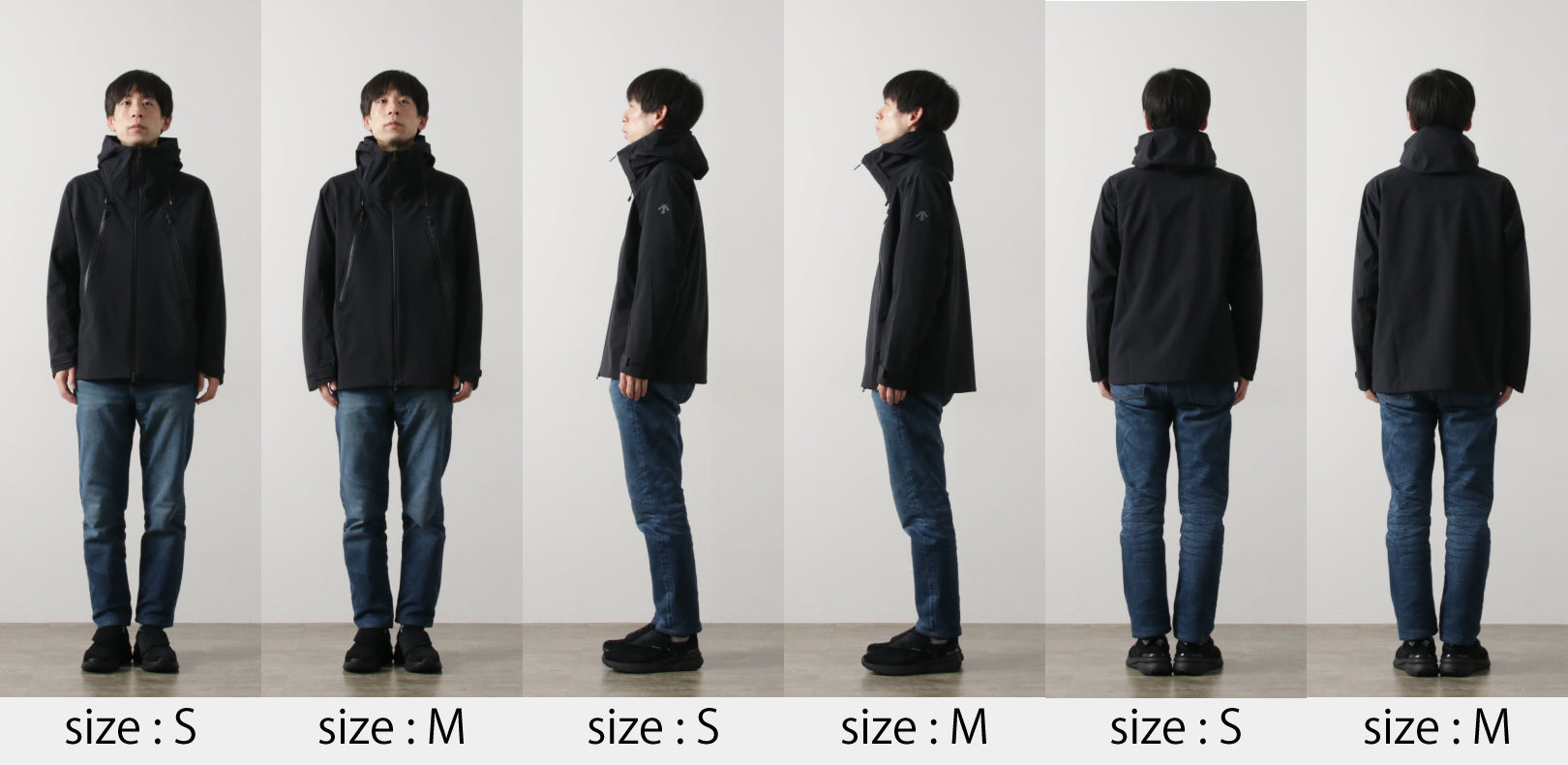 身長・体重別！スタッフ16人が、DESCENTEハードシェルジャケット