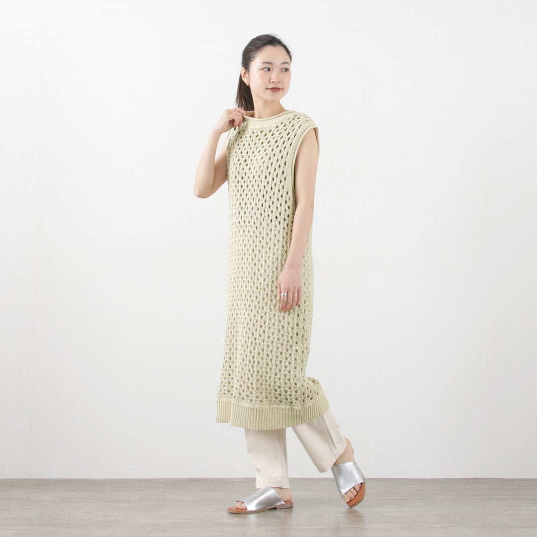 50％OFF】MIDIUMISOLID（ミディウミソリッド） メッシュ ノースリーブ