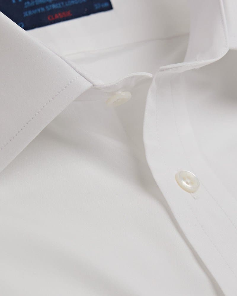 Men's Classic Fit White Shirts | Hilditch & Key