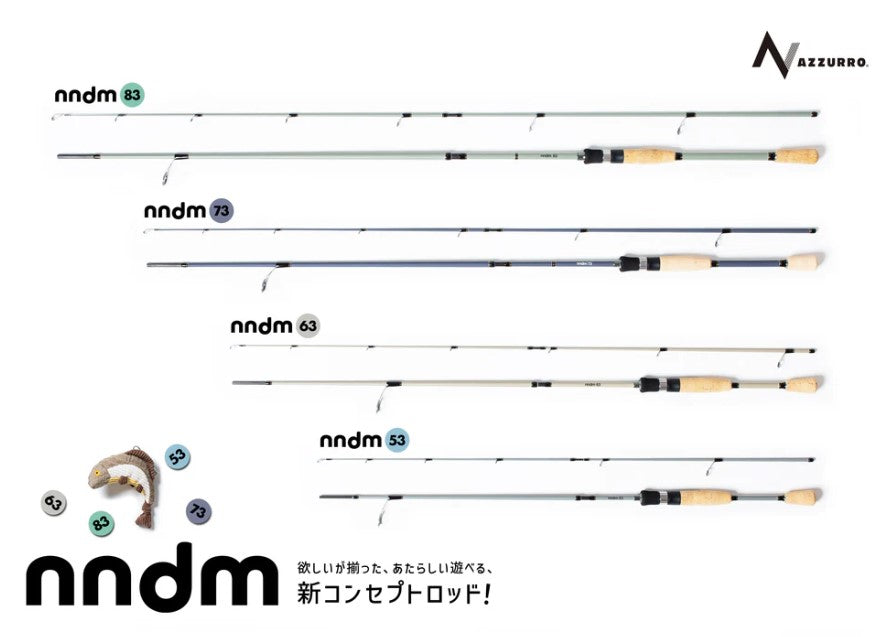nndm 83 ライトカーキ コンパクトロッド スピニングリールタイプ