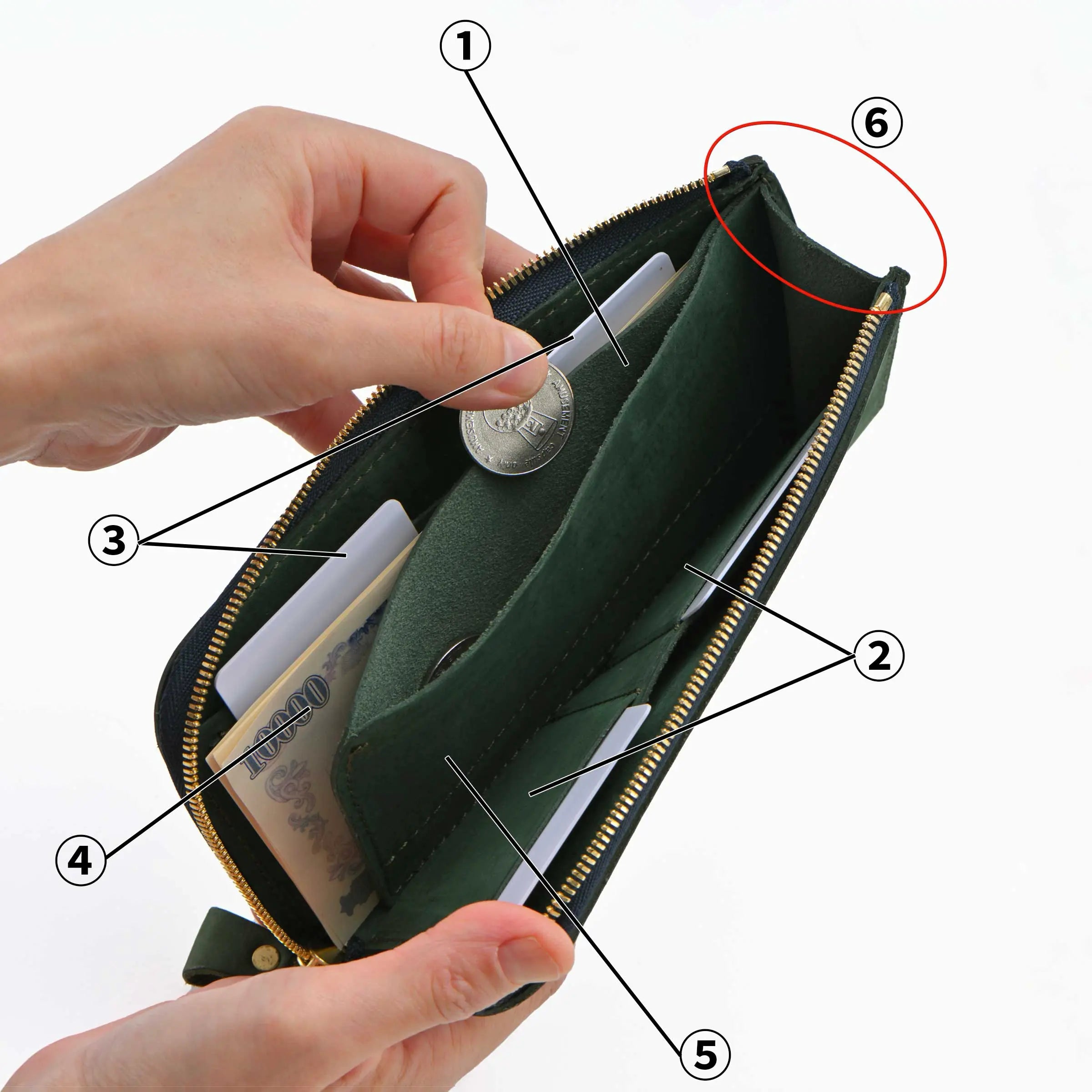 L型財布 長財布 スリムでコンパクト【ricchyL[リッチーL]｜サンド