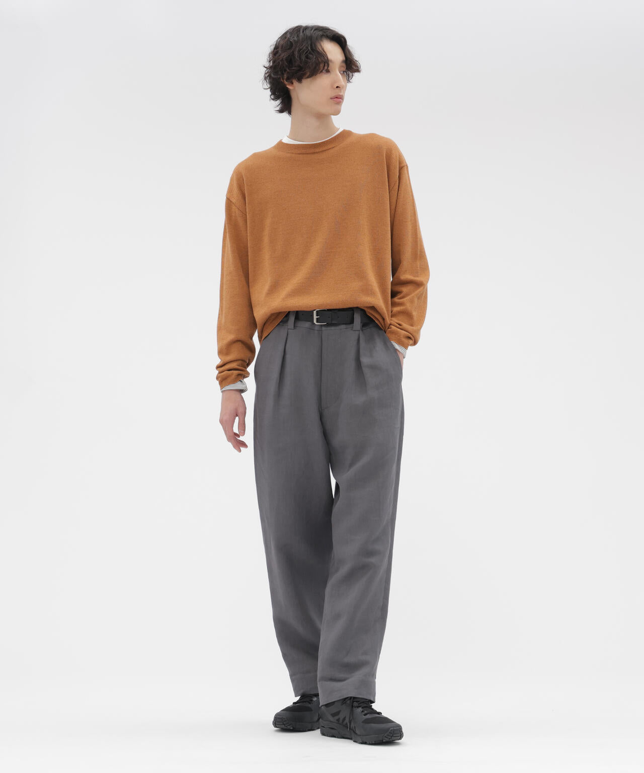 DOUBLE TWISTED WOOL TROUSERS | MARGARET HOWELL（マーガレット