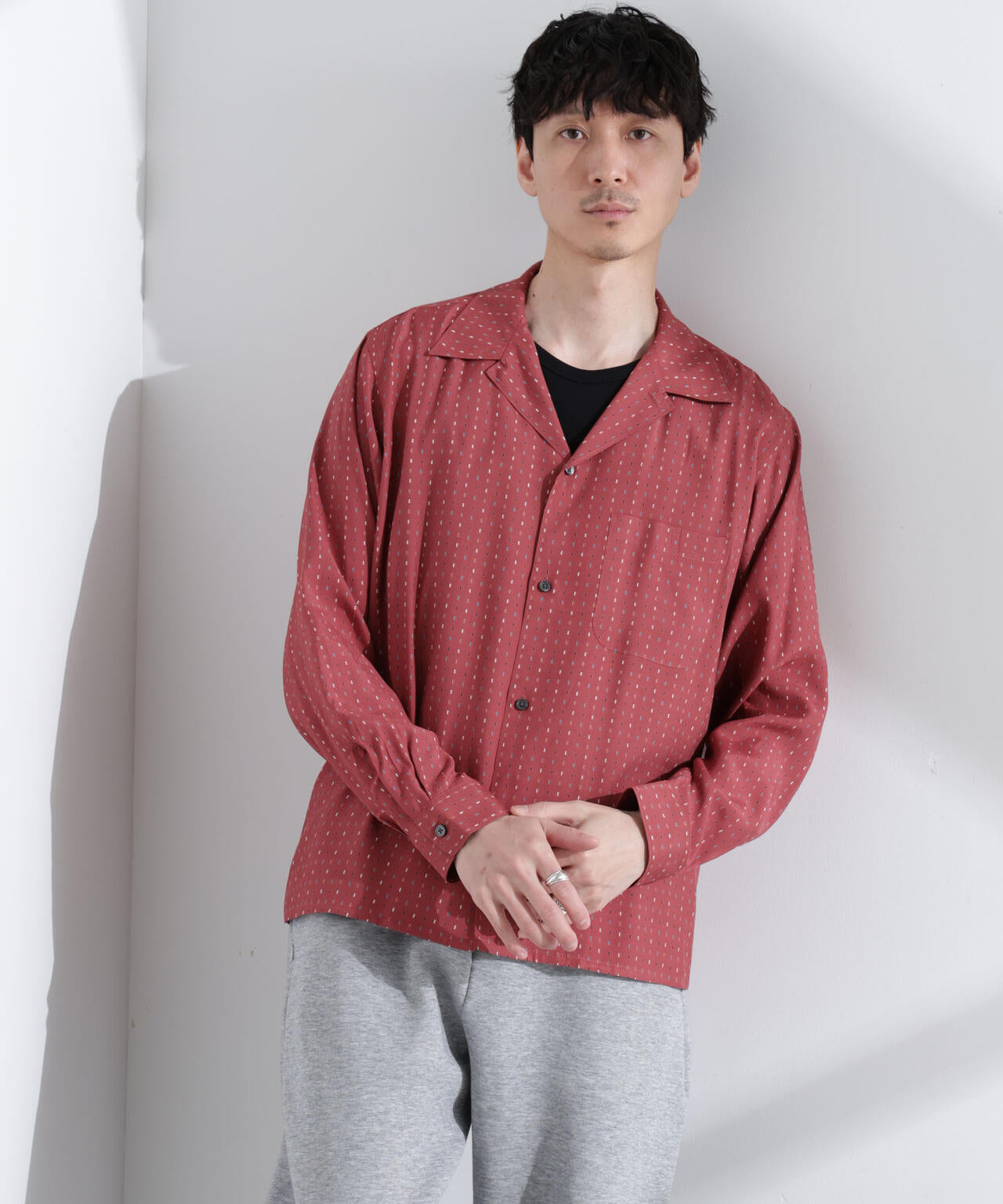 楽天市場】レーヨン オープンカラーシャツ 長袖の通販