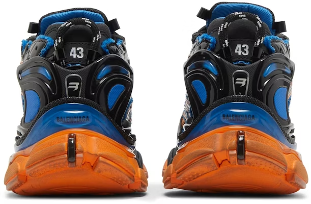 Balenciaga Runner Sneakers 'Blue Orange Black Mesh and Nylon