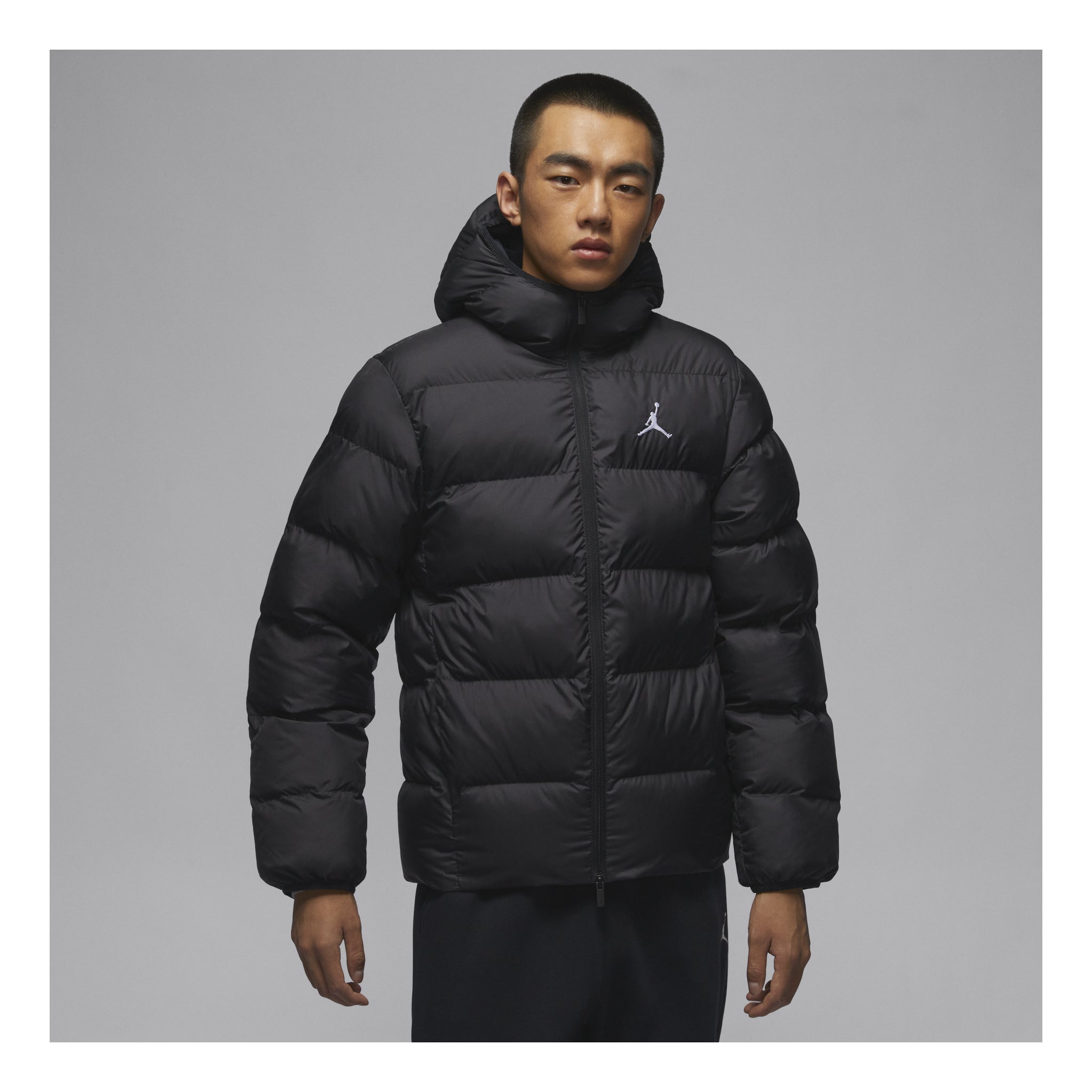 Air Jordan Brooklyn Puffer Jacket Asia Sizing 'Black' FV7318-010