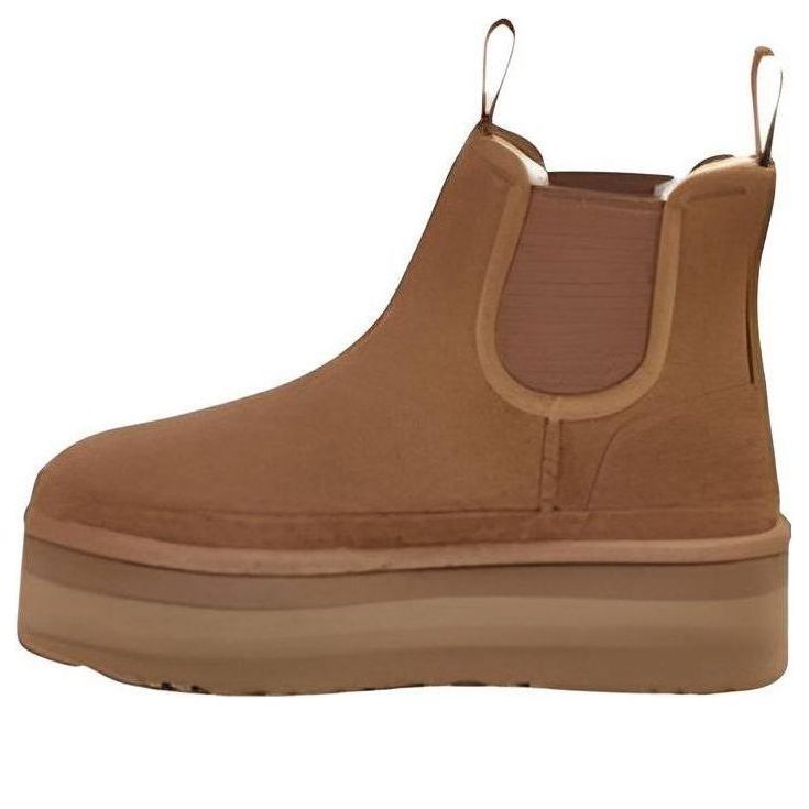 WMNS) UGG Neumel Platform Chelsea Boot 'Chestnut' 1134526-CHE