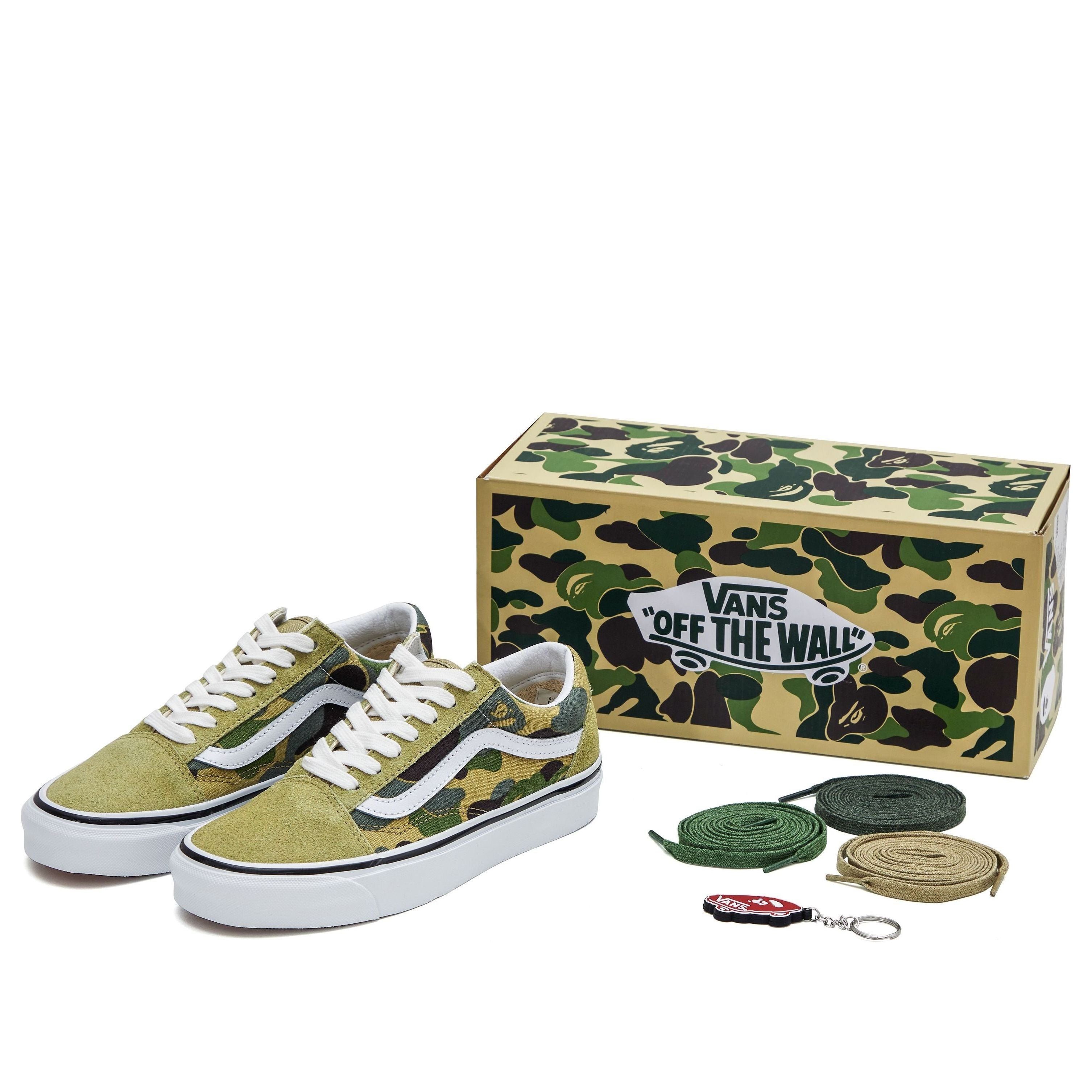 Vans BAPE x Old Skool 36 DX 'Green Camo' VN0A54F37BE