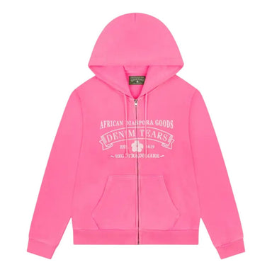 Denim Tears Cee-Lo NY Zip Hoodie 'Pink' SS25TZH0013