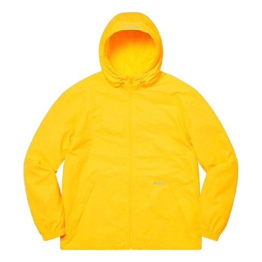 Supreme Reflective Zip Hooded Jacket 'Yellow Black' SUP-SS21-531